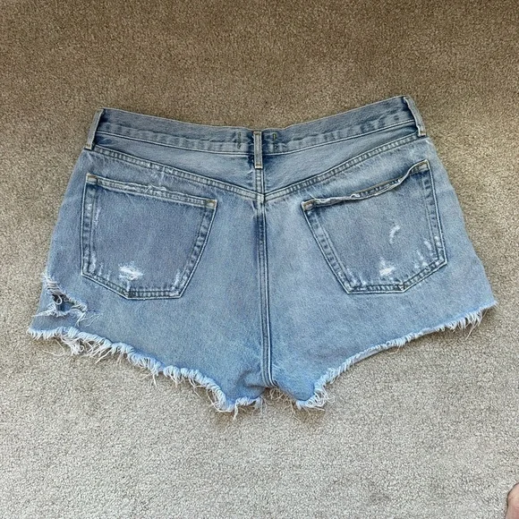 Agolde Parker Denim Shorts - Picture 3 of 5